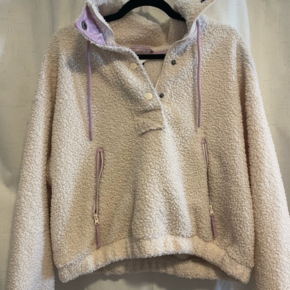 Universal Thread Pullover Fleece Button Up - Picture 2 of 4